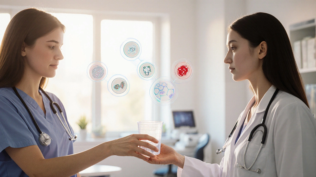 Co se zjistuje z moči při preventivní prohlídce u žen?