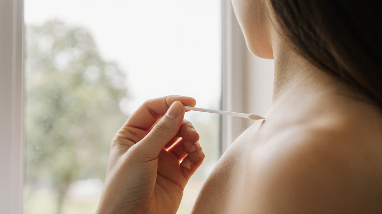 Jemný vzorek pro test na Chlamydia je odebírán bez bolesti.